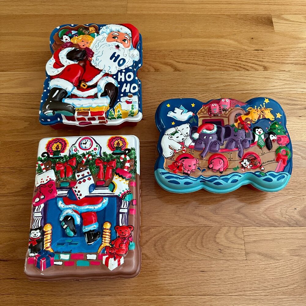 Alice Marcel Colorful 3D Gift Containers/Cookie Boxes (bundle of 3 boxes)